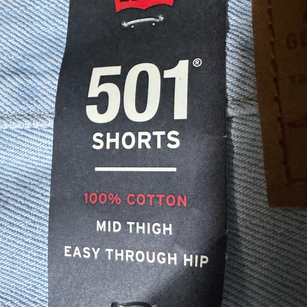 NWT Levi’s Premium 501 Women’s Mom’s Shorts 30 Button Fly 90s style High Rise F - Picture 13 of 14